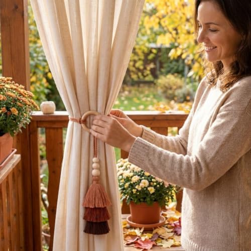 Novabright 4 Pcs Boho Curtain Tiebacks - Image 5