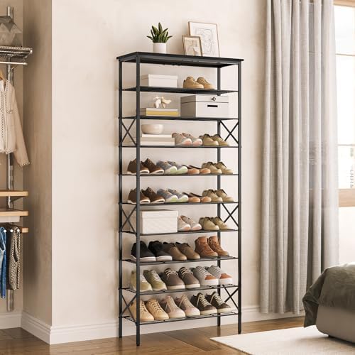 10 Tier Shoe Rack, Large Capacity Shoe Storage Organizer Holds 40 Pairs - Image 2