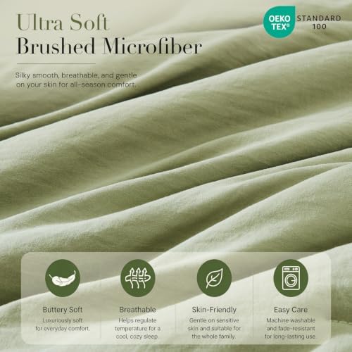 Super King Plus Size Comforter Set- 7 Pieces Bed in a Bag King Bedding Sets - Image 5