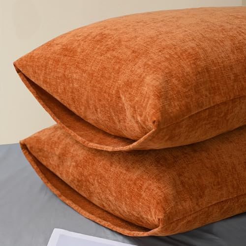 CaliTime Fall Decorative Throw Pillow Covers 26 X 20 Inches Burnt Orange - Image 4