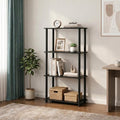 Furinno Turn-N-Tube Storage Shelves, 4-Tier Book Shelf, Corner Shelf, Toolless by Furinno-FitsYourSpaceFitsYourBudget