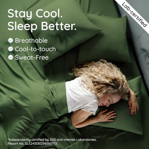 Bambaw 100% Viscose Derived from Bamboo Sheets Queen Size Set – 4pcs Cooling - Image 3