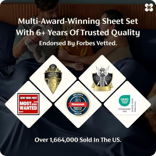 Bedsure PureWoven 100% Rayon Derived from Bamboo, King Size Sheets Set - Image 2
