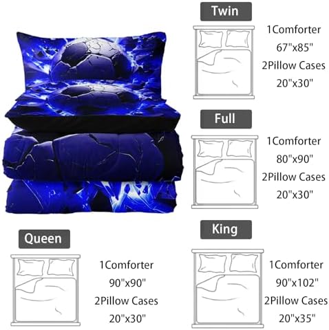 Soccer Bedding Comforter Set Twin Size - Image 6