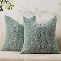 Throw Pillow Covers 20x20 Soft Wool Cushion Decorative Green012D20 by Allorry