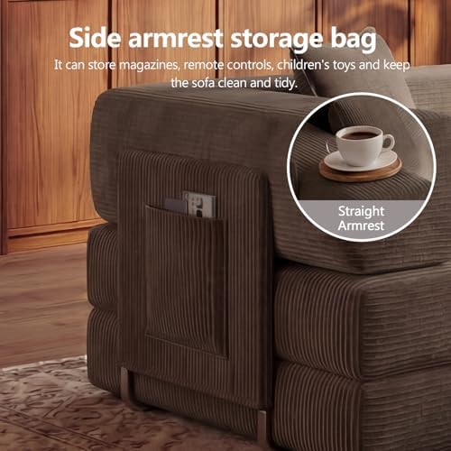 79" Convertible Futon Sofa Bed, Boneless Couch - Image 6