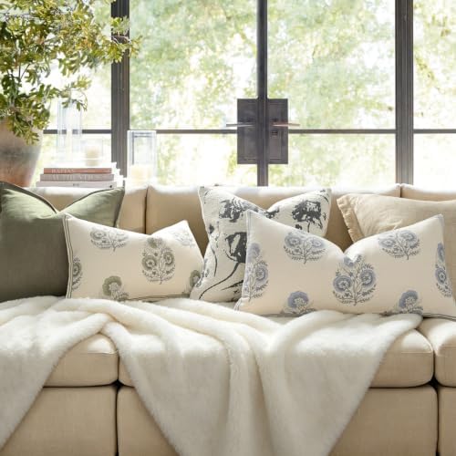Vintage Floral 12x20 Lumbar Pillow Cover Pack of 1, Double-Sided Botanical - Image 2