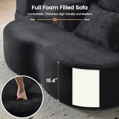 78” Convertible Sofa Bed, Full Size Sleeper Couch - Image 3