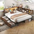 Full Size Corner Bed Frame by AILUNWALL
