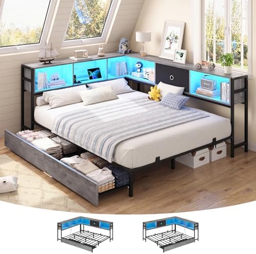 Hasuit Queen Corner Bed Frame by Hasuit