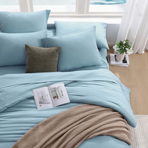 Full Size Comforter Sets-7 Pieces Ultra Soft Bed in a Bag Full Bedding Sets - Image 3