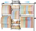 Wall Mounted Closet System, Expandable Clothing Rack by Unknown