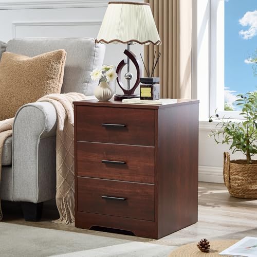 Cherry Wood Dresser for Bedroom, 3 Drawer Dresser by LIDYUK