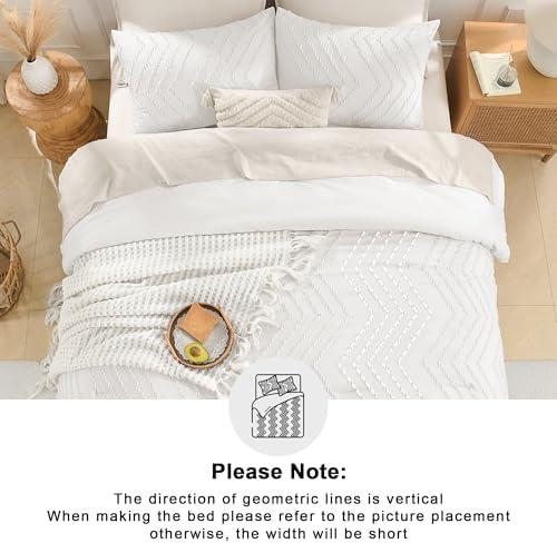 Andency White Oversized King Comforter Set 120x98 Extra Large - Image 5
