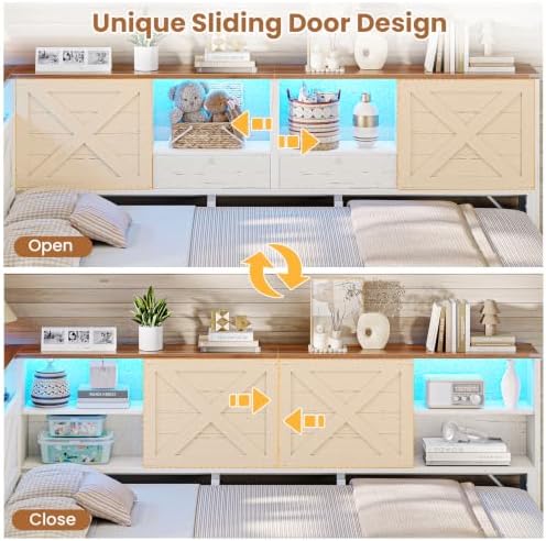 AOGLALTI Farmhouse Twin Corner Bed - Image 5