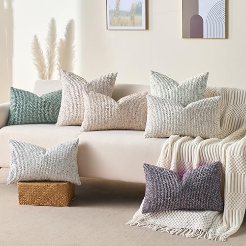 Throw Pillow Covers 18x18 Soft Wool Cushion Decorative Beige012A18 - Image 6