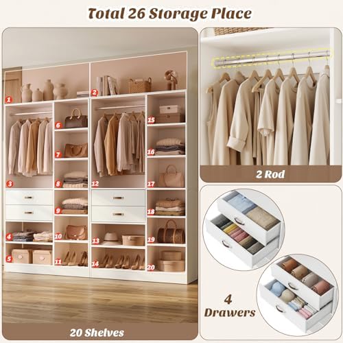 80'' Freestanding Closet System - Image 5