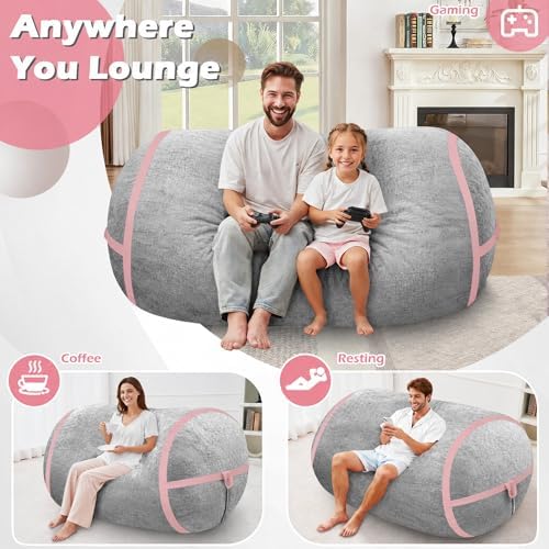 5FT Bean Bag Chair 5'Giant Bean Bag Chairs - Image 4