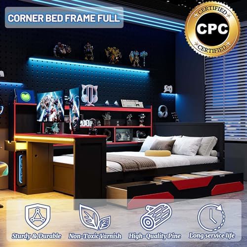 Full Size Corner Bed Frame, Full Size Corner Bed Frame - Image 3