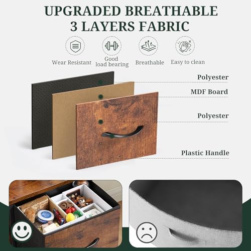 8-Drawer Dresser for Bedroom, Anti-Tip Tall Storage Organizer - Image 6