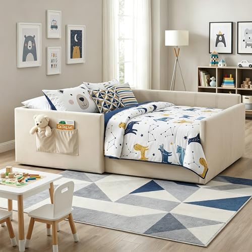 Merax Full Daybed Velvet Upholstered Sofa Bed - Image 4
