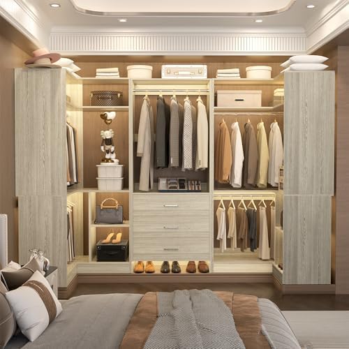 Aheaplus Closet System with Drawer, U-Shaped，Set of 3 - Image 3
