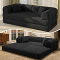 79" Convertible Futon Sofa Bed, Boneless Couch by ZQRhome