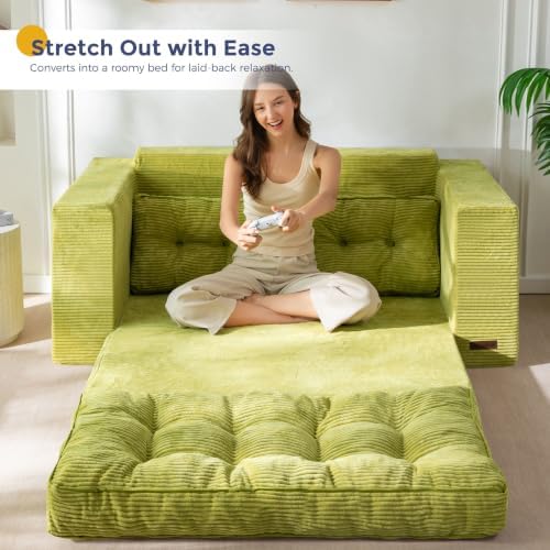 MAXYOYO Folding Sofa Bed, Convertible Sleeper Loveseat - Image 4