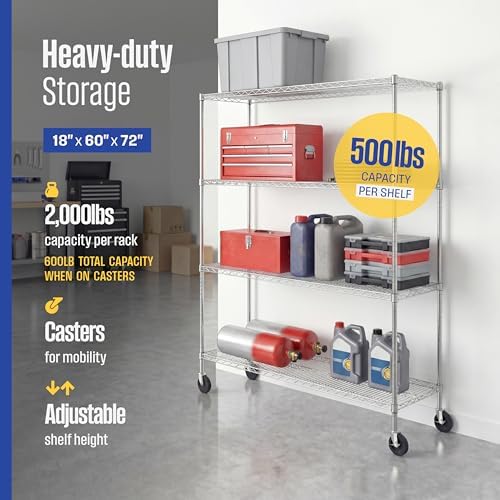 SafeRacks 4-Tier Wire Shelving - Image 4