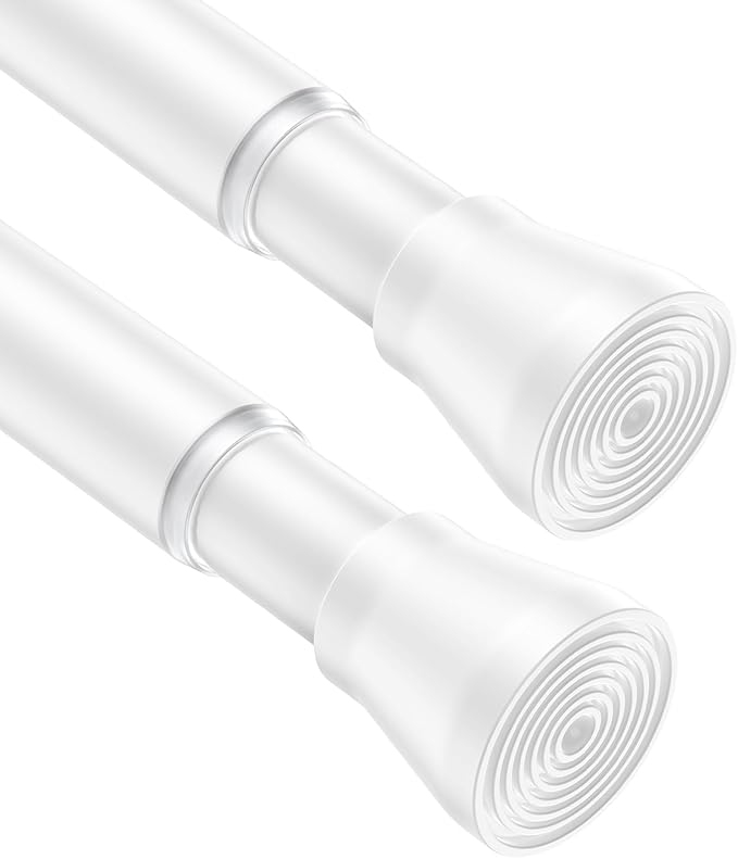 AIZESI Spring Tension Rods Adjustable Tension Curtain Rod Small Tension Rod No by AIZESITENSIONROD