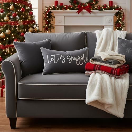 Sunkifover Let's Snuggle Decorative Lumbar Pillow Cover - Image 4