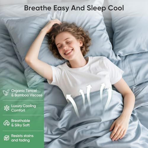 100% Bamboo Viscose & Lyocell Tencel Sheets Set - Image 2