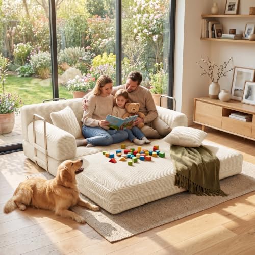Convertible Futon Sofa Bed, Boneless Couch - Image 2