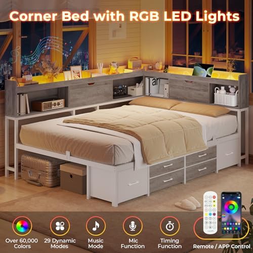 MSmask 14 Inch Corner Bed Frame - Image 6