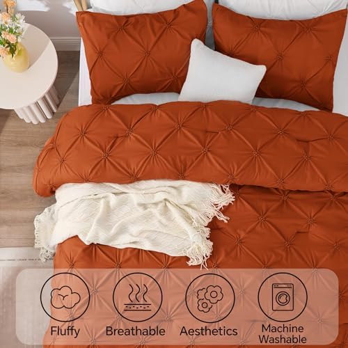 BEDELITE King Comforter Set Burnt Orange, Fluffy & Soft Comforter - Image 5