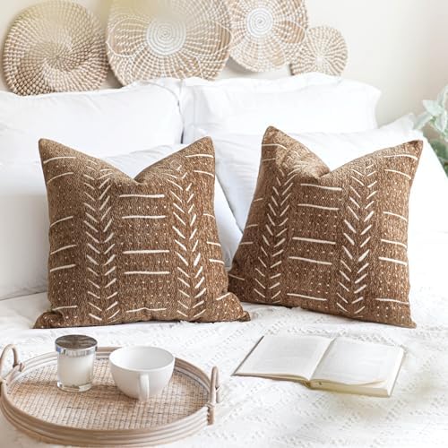 BlissBlush Decorative Throw Pillow Covers 18X18 Set of 2, Cozy Soft Accent - Image 5