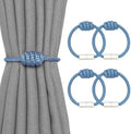 NICEEC 4 Pack Mini Magnetic Curtain Tiebacks Modern Simple Style Drape Tie by NICEEC
