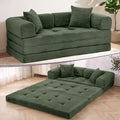 MAXYOYO 63" Convertible Sofa Bed, Boneless Futon Couch Floor Sofa by MAXYOYO