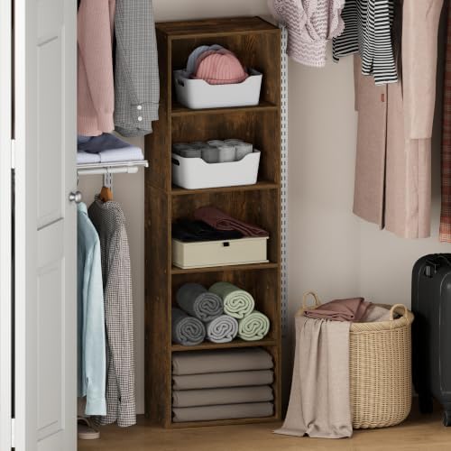 Furinno Reed 5-Tier Closet Organizer by Furinno-FitsYourSpaceFitsYourBudget
