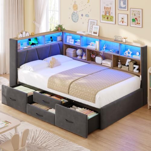 AOGLLATI Twin Corner Bed Frame - Image 2