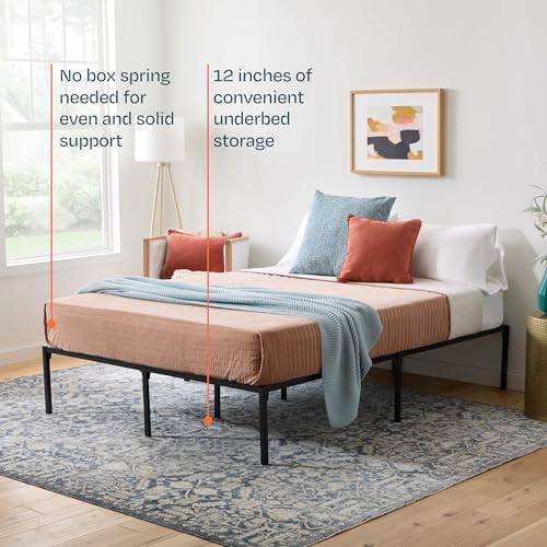 Linenspa 14 Inch Heavy Duty Metal Platform Bed Frame, Cal King Size - Image 4
