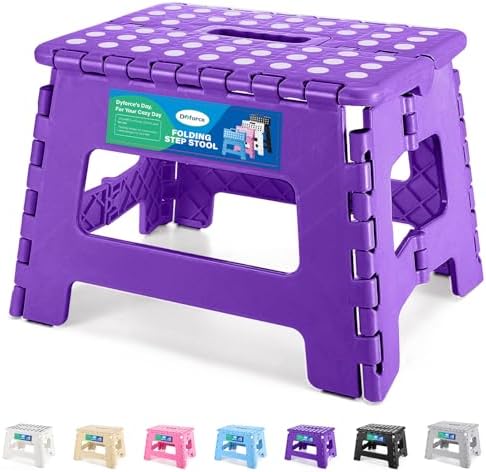 Dyforce Kids Step Stool 9 Inch, 300lbs Folding Step Stool by DyforceHomeDecorCOLTD