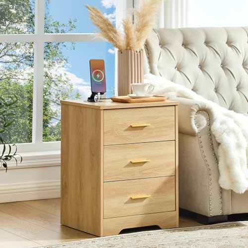 Natural Oak Dresser for Bedroom, 3 Drawer Dresser - Image 4