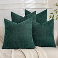 Set of 4 Soft Textured Decorative Throw Pillow Covers 18x18 Inch Cozy Farmhouse by Cozoomy