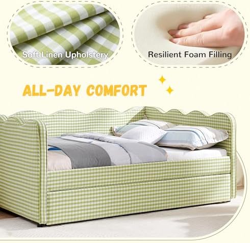 DEINPPA Full Size Gingham Daybed - Image 6