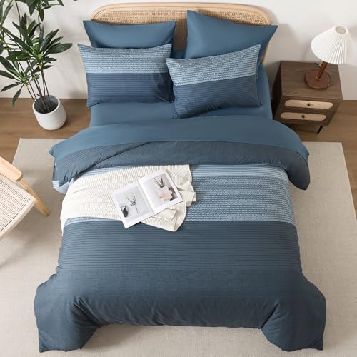 Andency Queen Comforter Set, Haze Blue, 7 Pieces - Image 3