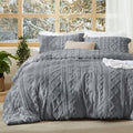Bedsure Tufted Boho Comforter Set King, Bedroom Decor Bedding Set Grey by BEDSURE