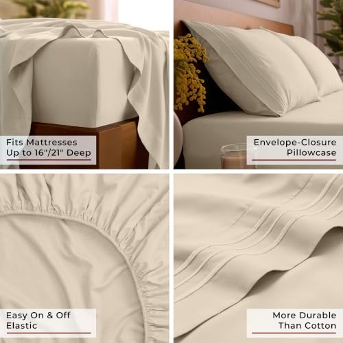 Mellanni Iconic 4-Piece Bed Sheet Set - Image 5