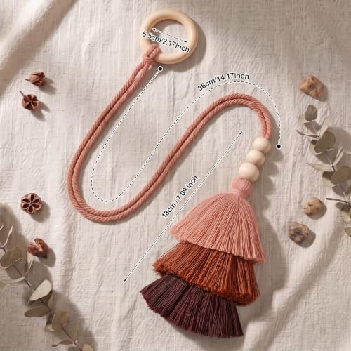 Novabright 4 Pcs Boho Curtain Tiebacks - Image 2