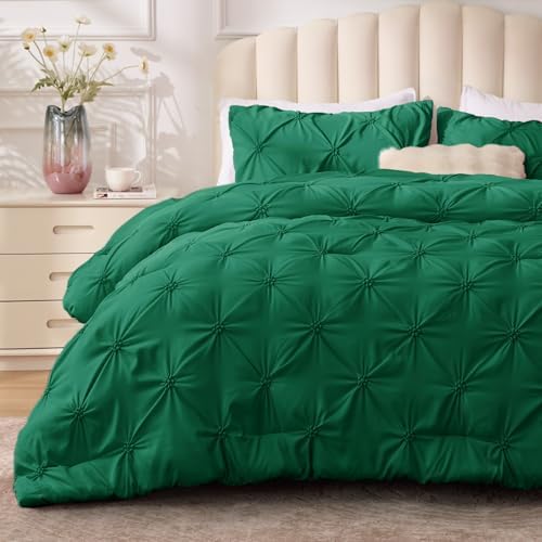 BEDELITE Queen Comforter Set Forest Green, Fluffy & Soft Comforter by BEDELITE